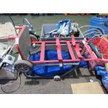 BARREL STAND, FIRE TROLLEY AND DEBRIS NETTING. THIS LOT IS SOLD UNDER THE AUCTIONEERS MARGIN SCHE