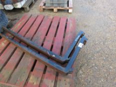 PAIR OF FORKLIFT TINES FOR 16 INCH CARRIAGE, 1000 X 500 SIZE. THIS LOT IS SOLD UNDER THE AUCTION