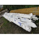 ASSORTED LONG LENGTH PLASTIC GUTTERING ITEMS. THIS LOT IS SOLD UNDER THE AUCTIONEERS MARGIN SCHEM