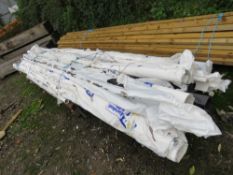 ASSORTED LONG LENGTH PLASTIC GUTTERING ITEMS. THIS LOT IS SOLD UNDER THE AUCTIONEERS MARGIN SCHEM