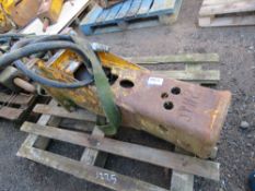 INDECO EXCAVATOR MOUNTED HYDRAULIC BREAKER ON 45MM PINS. PN:JP112. DIRECT FROM LOCAL COMPANY AS PAR