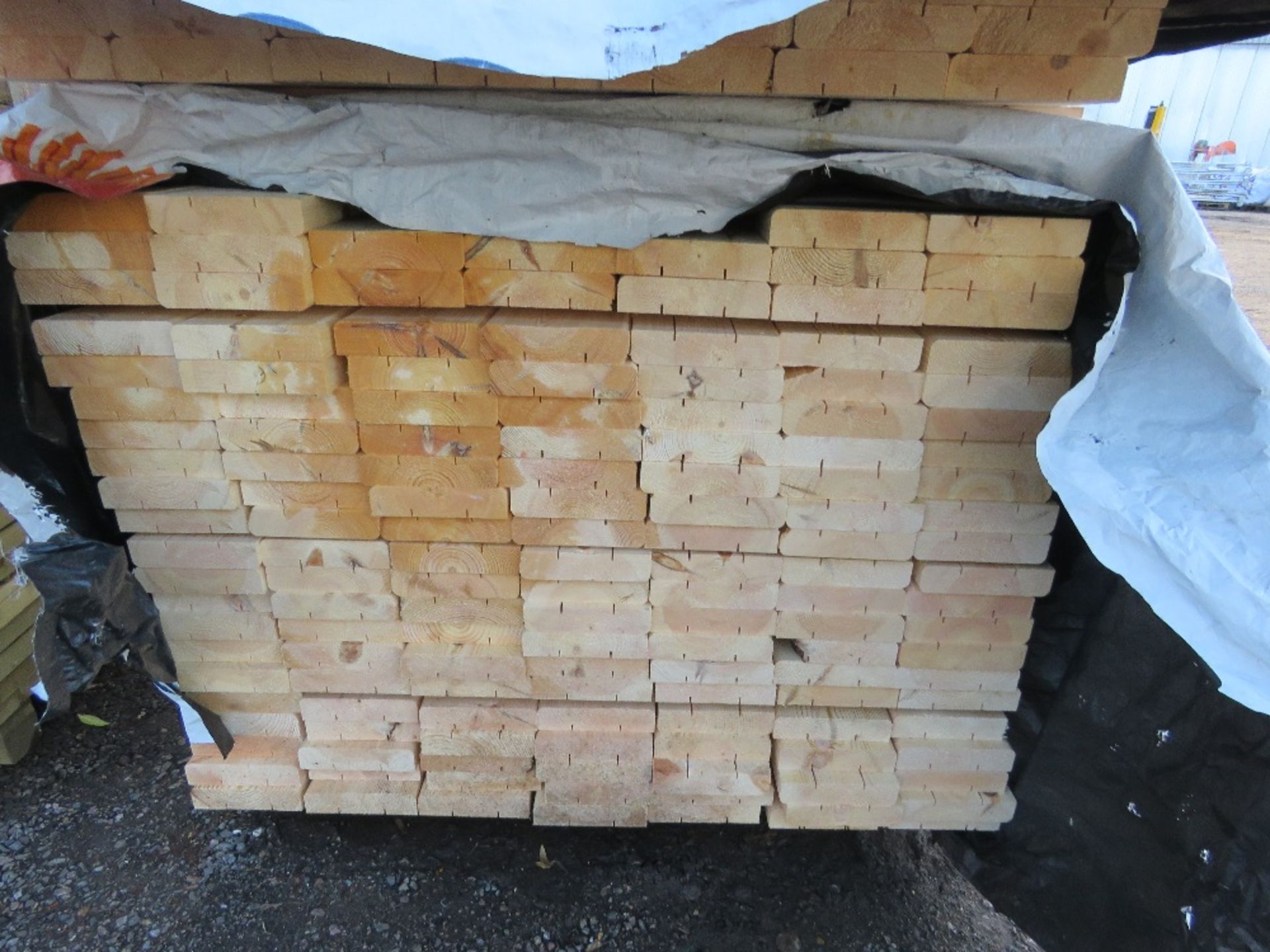 LARGE PACK OF UNTREATED TIMBER BOARDS 1.9M LENGTH X 145MM X 35MM APPROX. - Image 2 of 3