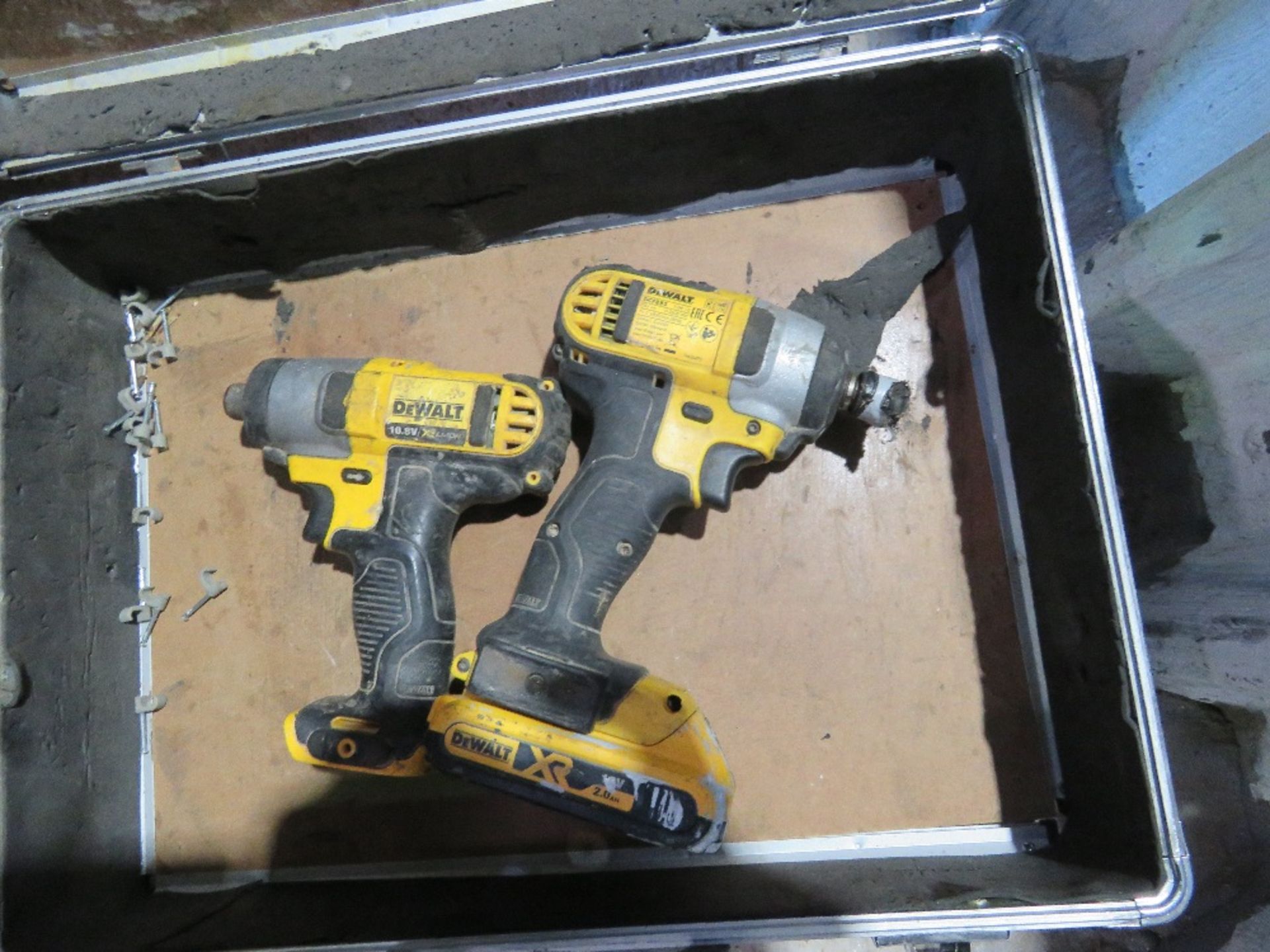 2 X DEWALT BATTERY TOOL BODIES.