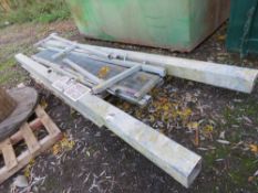 2 X HEAVY DUTY GATE POSTS PLUS GATE BUILDING SECTIONS AS SHOWN. THIS LOT IS SOLD UNDER THE AUCTIO