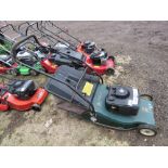 HAYTER HARRIER ROLLER MOWER WITH COLLECTOR. THIS LOT IS SOLD UNDER THE AUCTIONEERS MARGIN SCHEME,