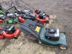 HAYTER HARRIER ROLLER MOWER WITH COLLECTOR. THIS LOT IS SOLD UNDER THE AUCTIONEERS MARGIN SCHEME,