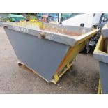 CHAIN LIFT WASTE SKIP, 2 YARD CAPACITY. DIRECT FROM LOCAL COMPANY WHO ARE DOWNSIZING.
