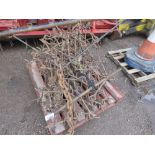 SET OF TOWED GRASS HARROWS WITH BAR, 8FT WIDTHE APPROX. DIRECT FROM LOCAL FARM.
