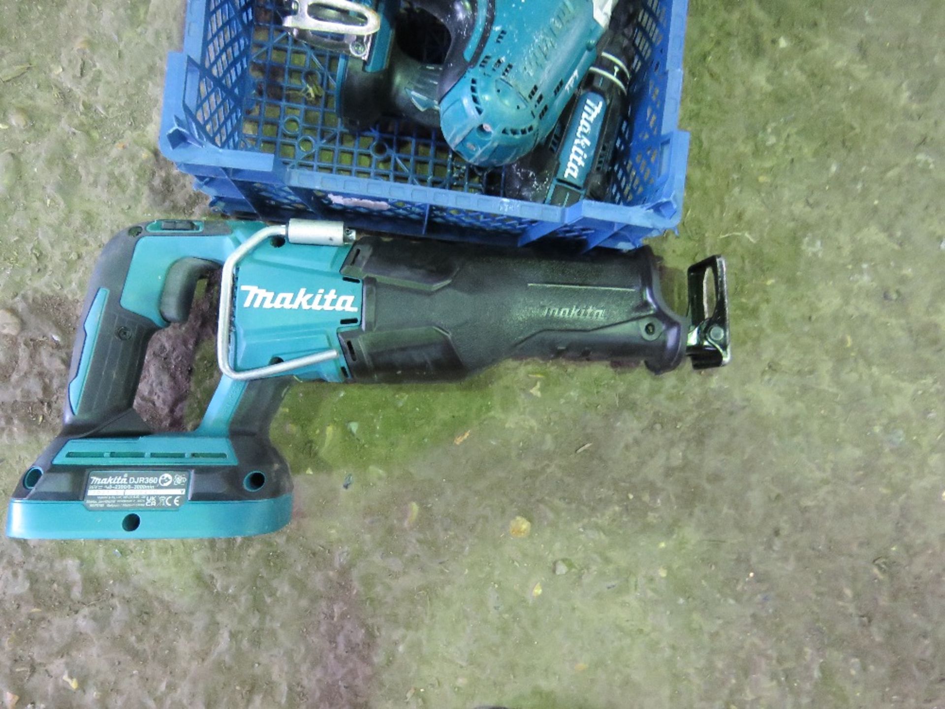 2 X TRAYS OF 7 ASSORTED MAKITA BATTERY POWER TOOL BODIES. - Image 2 of 4