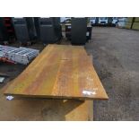 LARGE STEEL ROAD PLATE 6FT X 3FT X 30MM APPROX.