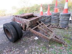 HEAVY DUTY TRACTOR TOWED FIFTH WHEEL TRAILER DOLLY.