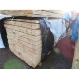 EXTRA LARGE PACK OF UNTREATED HIT AND MISS CLADDING BOARDS. 1.75M LENGTH X 100MM WIDTH APPROX