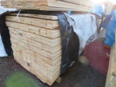 EXTRA LARGE PACK OF UNTREATED HIT AND MISS CLADDING BOARDS. 1.75M LENGTH X 100MM WIDTH APPROX