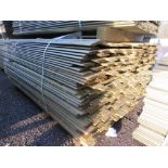 LARGE PACK OF TREATED SHIPLAP TIMBER CLADDING BOARDS. 1.6-1.9M LENGTH X 100MM WIDTH APPROX