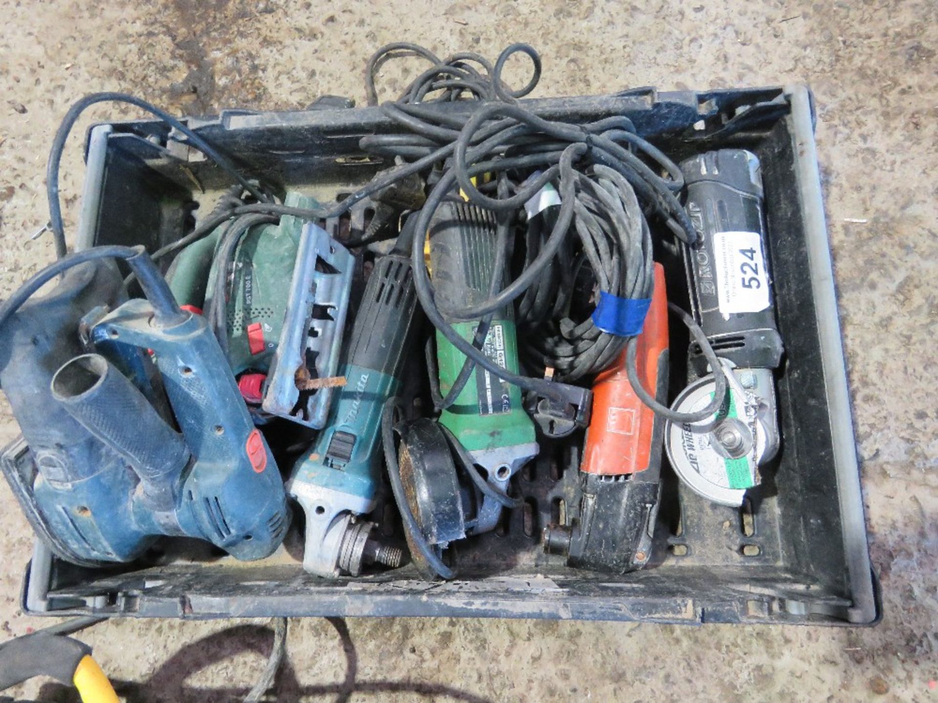 6 NO. ASSORTED POWER TOOLS.