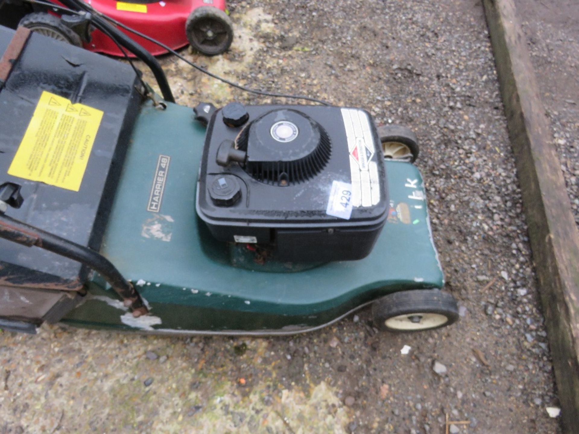 HAYTER HARRIER ROLLER MOWER WITH COLLECTOR. THIS LOT IS SOLD UNDER THE AUCTIONEERS MARGIN SCHEME, - Image 2 of 5