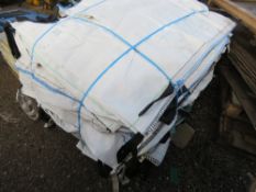 PALLET CONTAINING APPROX. 75 NO. LARGE BULK BAGS, 2 METRE CUBE CAPACITY.