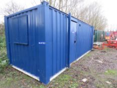 STEEL SECURE site office, 24FT LENGTH APPROX.