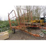 RICHIE STACKED FLAT 8 BALE TRANSPORT TRAILER. DIRECT FROM LOCAL SMALLHOLDING. THIS LOT IS SOLD UN