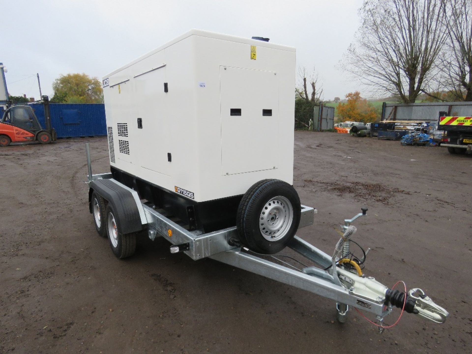 2023 JCB G115QS silenced diesel generator New & Unused, mounted on New & Unused Year 2023 KNOTT 1,80 - Image 2 of 18