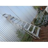 ALUMINIUM STEP LADDER. THIS LOT IS SOLD UNDER THE AUCTIONEERS MARGIN SCHEME, THEREFORE NO VAT WI
