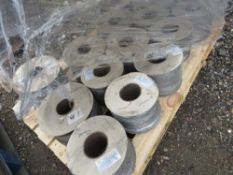 PALLET OF 14NO ROLLS OF SHEATHED CABLES: 7@1.5 AND 7@2.5. THIS LOT IS SOLD UNDER THE AUCTIONEERS