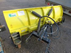 HME JOHN DEERE TYPE SNOW PLOUGH BLADE, HYDRAULIC ADJUSTMENT, 6FT WIDE APPROX. COULD MADE TO BE FITTE