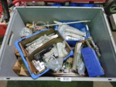LARGE BOX OF FIXINGS AND SUNDRIES ETC. THIS LOT IS SOLD UNDER THE AUCTIONEERS MARGIN SCHEME, THER
