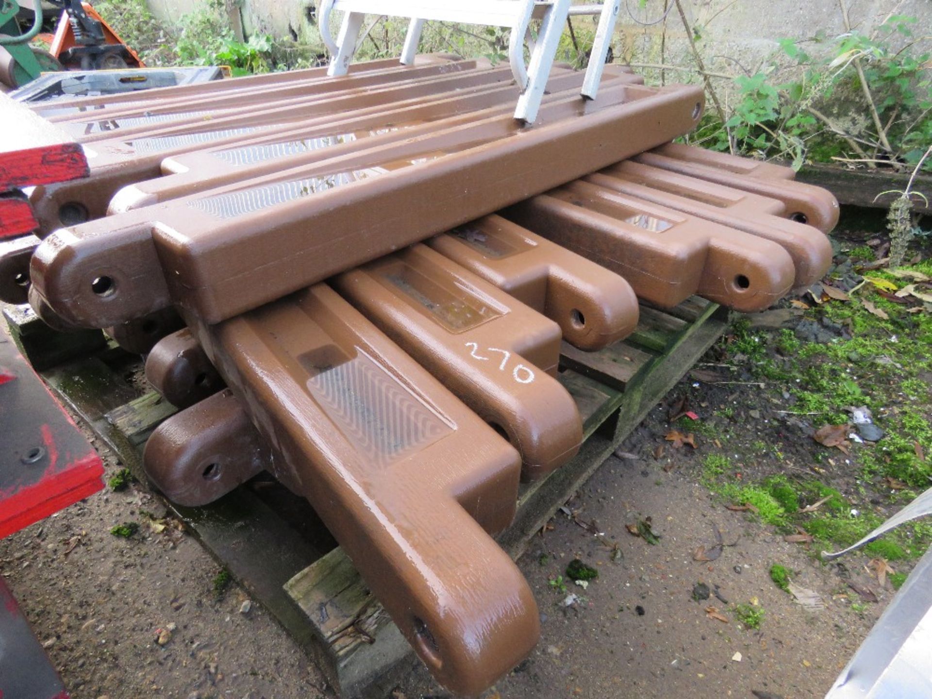 QUANTITY OF PLASTIC BARRIER SECTIONS. THIS LOT IS SOLD UNDER THE AUCTIONEERS MARGIN SCHEME, THER