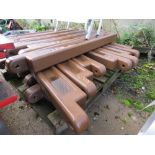 QUANTITY OF PLASTIC BARRIER SECTIONS. THIS LOT IS SOLD UNDER THE AUCTIONEERS MARGIN SCHEME, THER