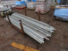 STILLAGE CONTAINING SCAFFOLDING TUBES 7-8FT LENGTH APPROX. 24 NO. IN TOTAL APPROX. SOURCED FROM COM