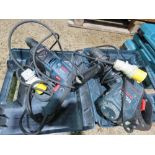 2X 110V BOSCH DRILLS SOURCED FROM LARGE CONSTRUCTION COMPANY LIQUIDATION.