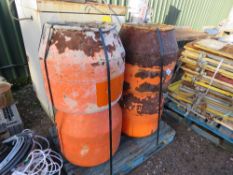 4 X BELLE MINI CEMENT MIXER DRUMS.