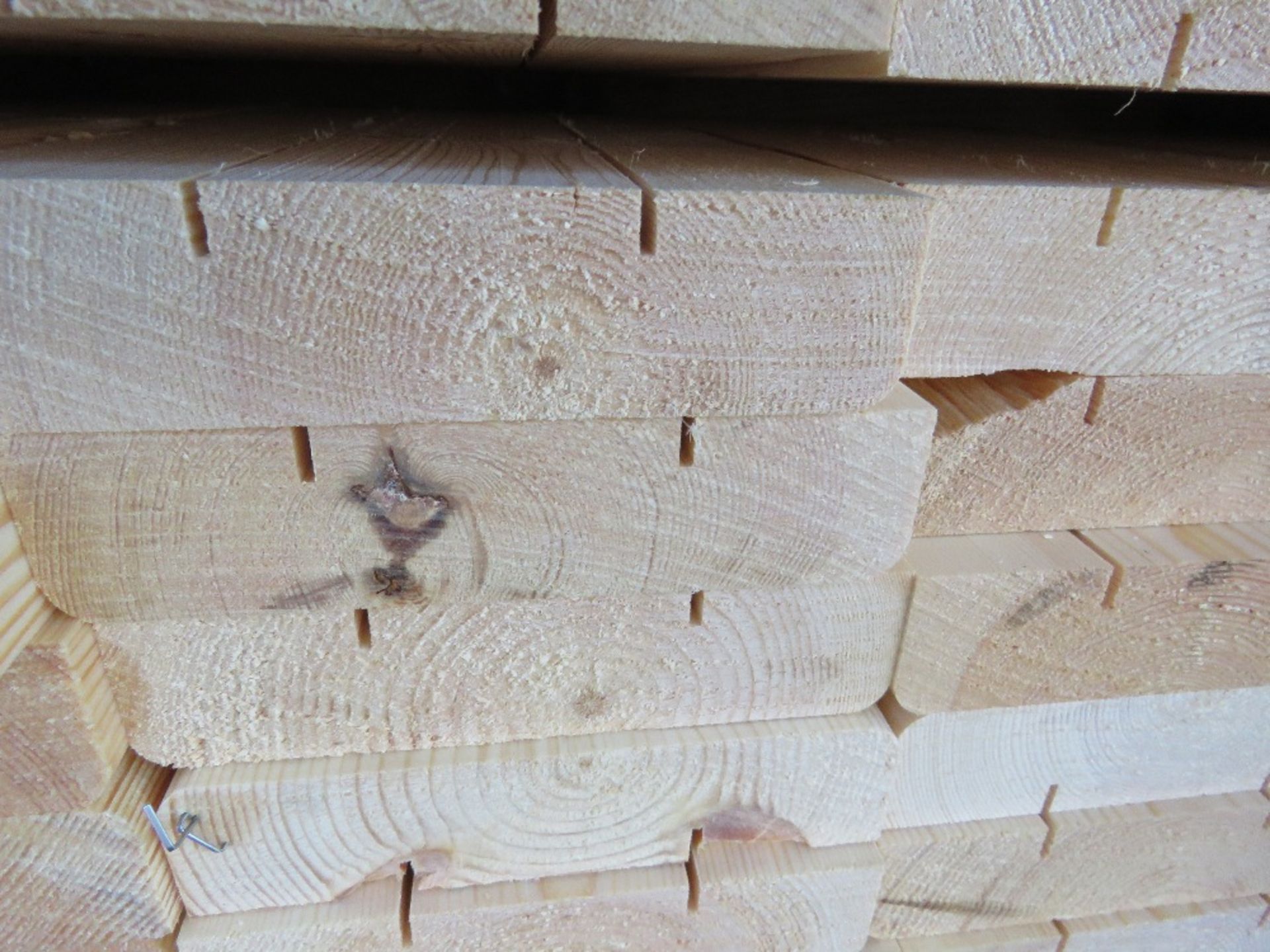 LARGE PACK OF UNTREATED TIMBER BOARDS 1.9M LENGTH X 145MM X 35MM APPROX. - Image 3 of 3