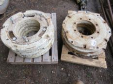 2 X PALLETS OF TRACTOR WHEEL WEIGHTS.
