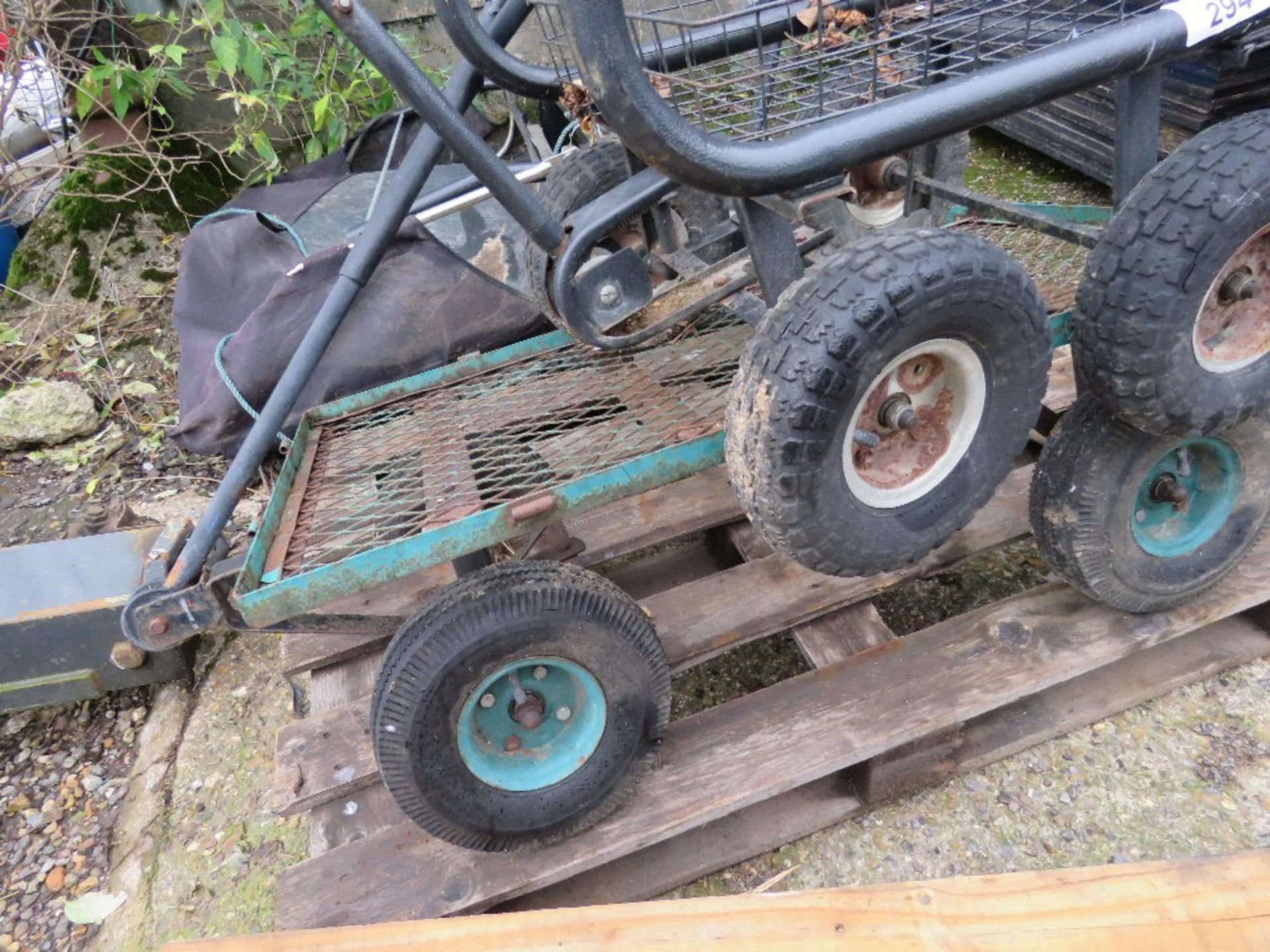 2NO 4 WHEELED BARROWS. THIS LOT IS SOLD UNDER THE AUCTIONEERS MARGIN SCHEME, THEREFORE NO VAT WI - Image 3 of 3