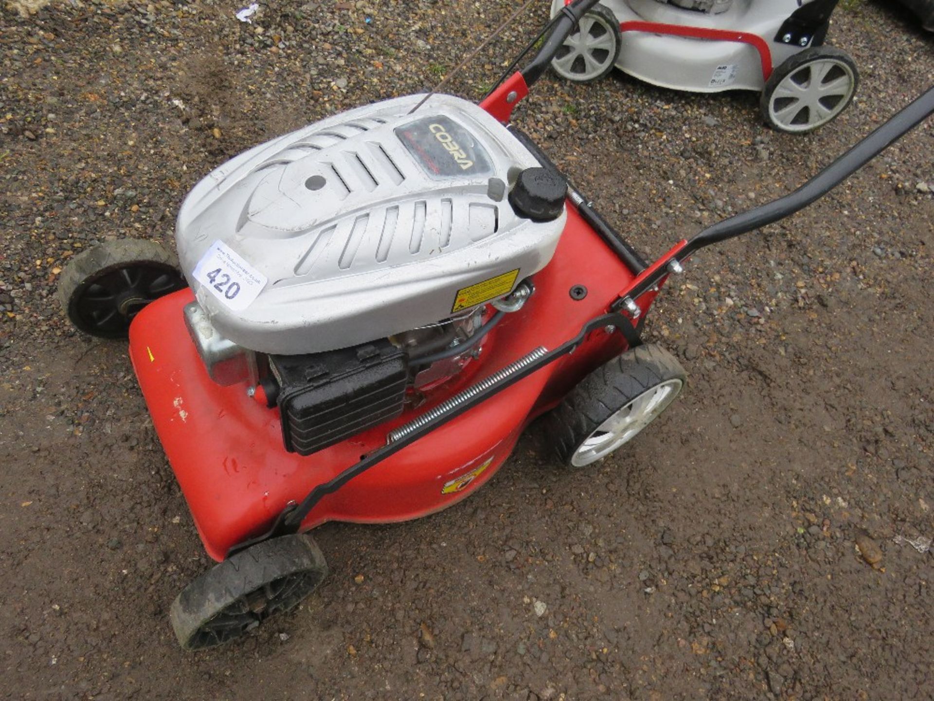 COBRA PETROL ENGINED ROTARY LAWNMOWER. NO COLLECTOR. THIS LOT IS SOLD UNDER THE AUCTIONEERS MARG - Image 2 of 3