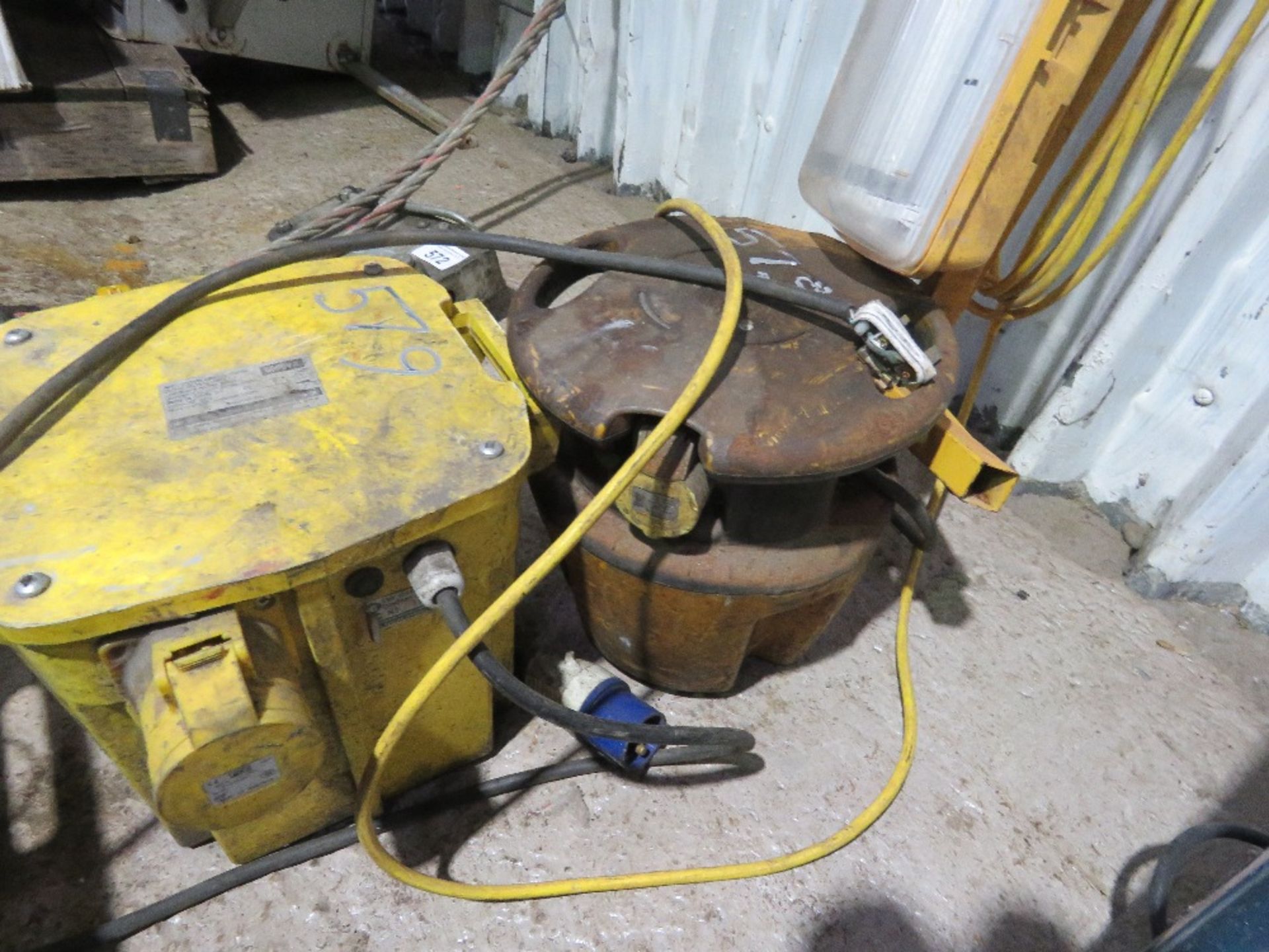 2 X TRANSFORMERS PLUS A WORK LIGHT. SOURCED FROM SITE CLOSURE/CLEARANCE. - Image 2 of 3