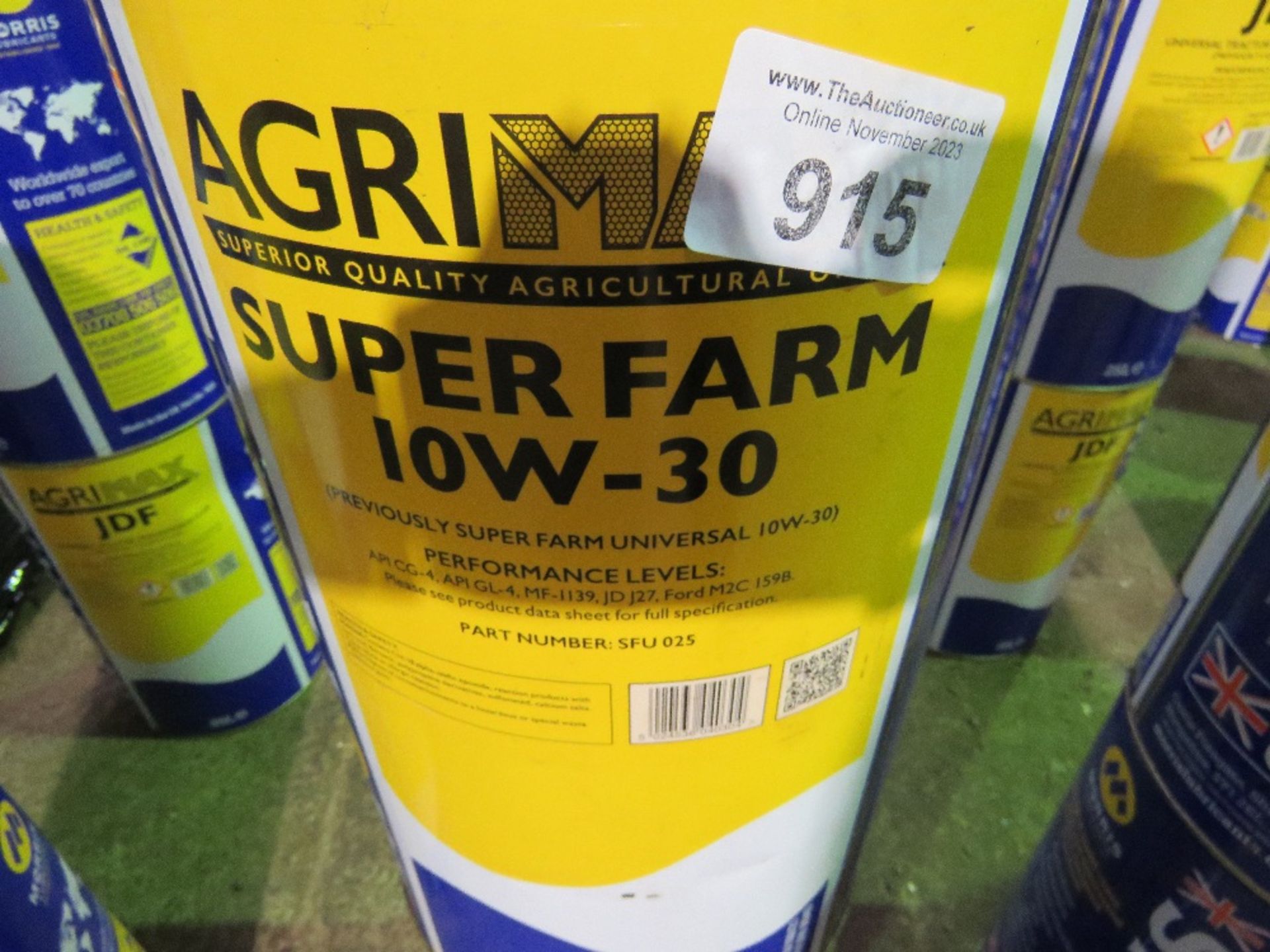 2NO 25LITRE DRUMS OF MORRIS OILS: SUPER FARM 10/30 UNIVERSAL OIL.. SOURCED FROM COMPANY LIQUIDA - Image 2 of 2