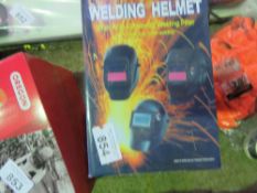 AUTO DARKENING WELDING HELMET.