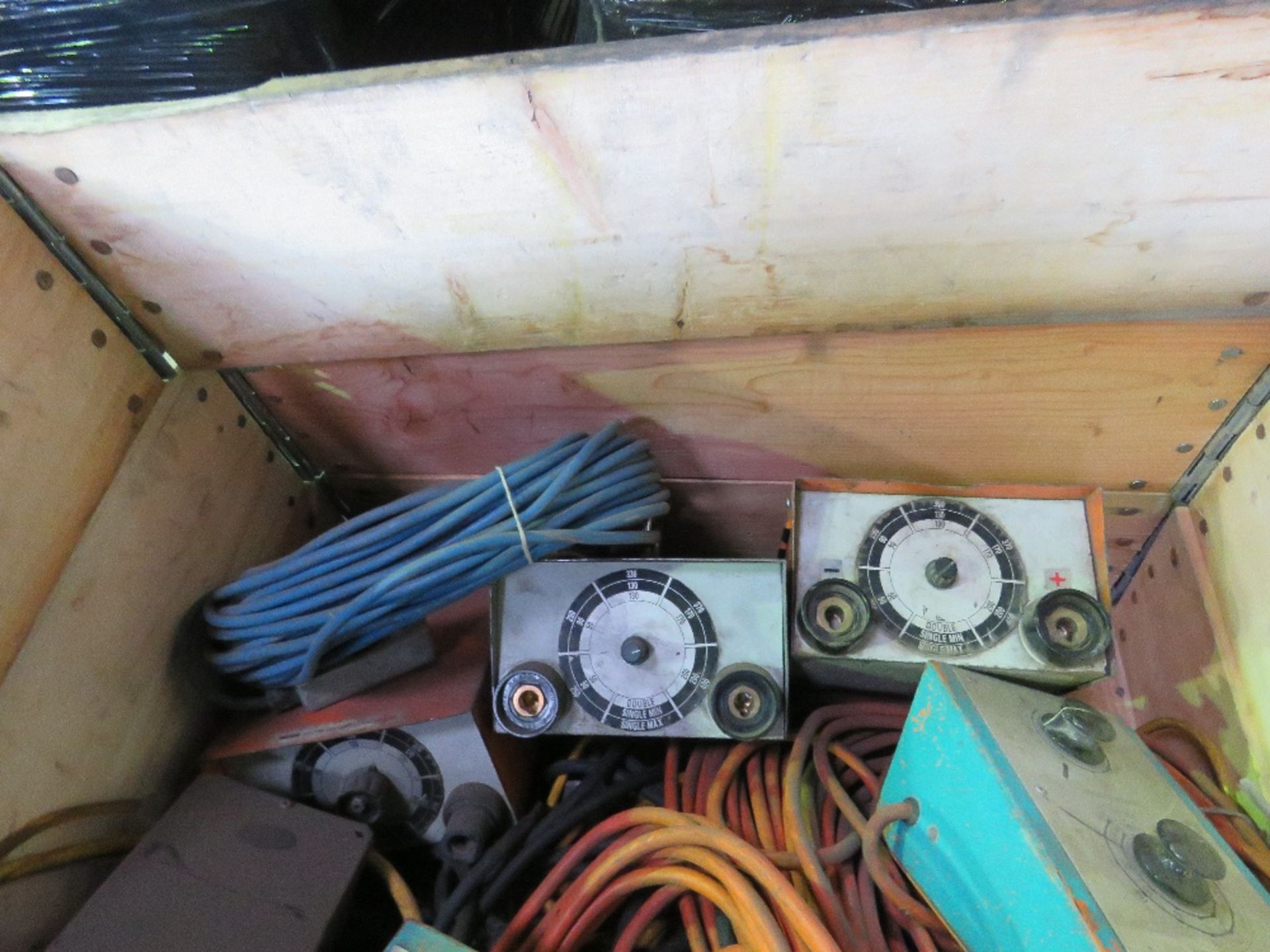 STILLAGE OF WELDING LEADS AND CONTROLLERS ETC. - Image 2 of 7