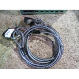 2 X HEAVY DUTY SECURING CABLES WITH LOCKS. THIS LOT IS SOLD UNDER THE AUCTIONEERS MARGIN SCHEME,
