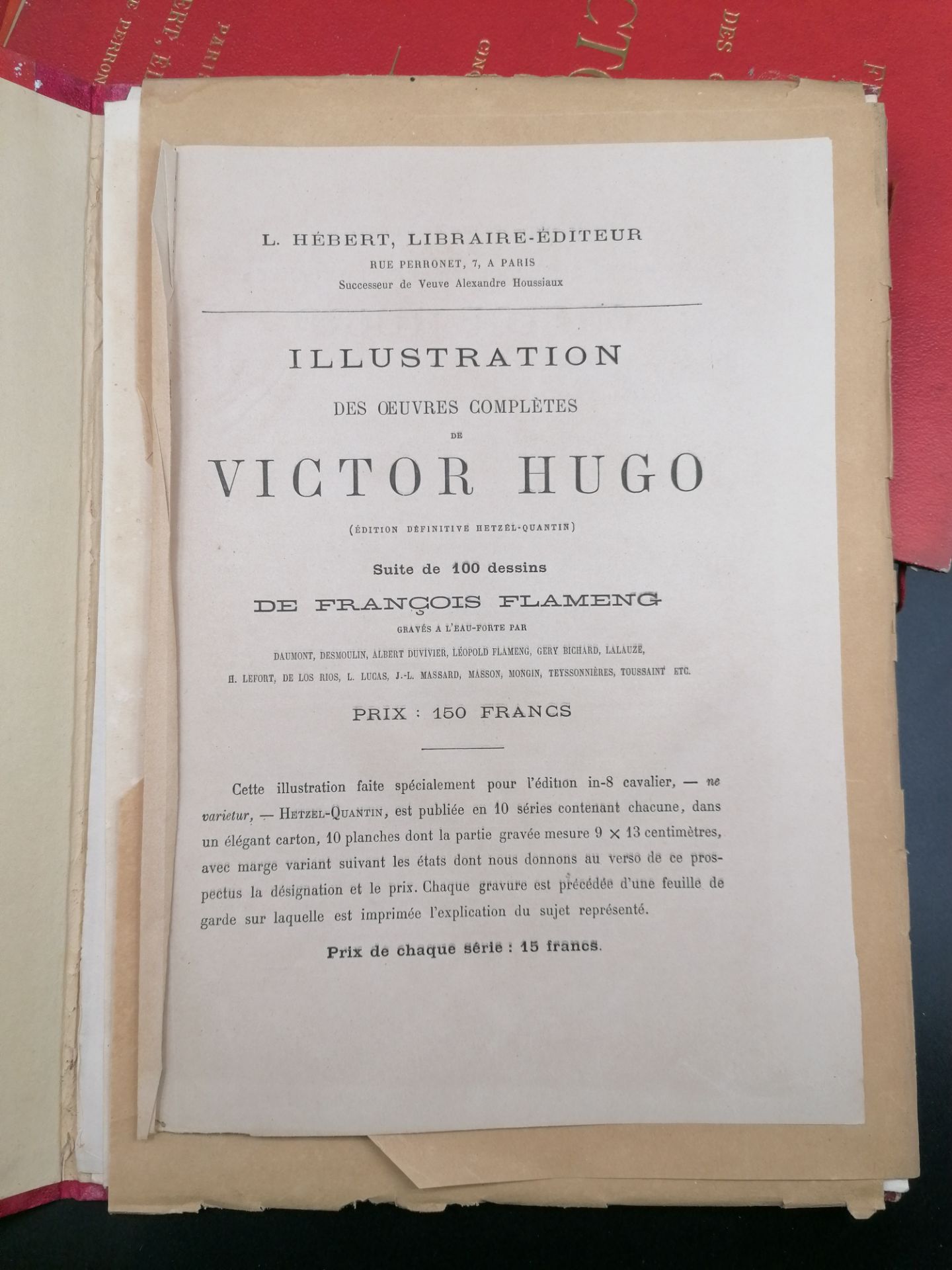 François Flameng, Illustration of the complete works by Victor Hugo, Ed. L. Hebert, Paris, s.d.6 col - Bild 4 aus 9