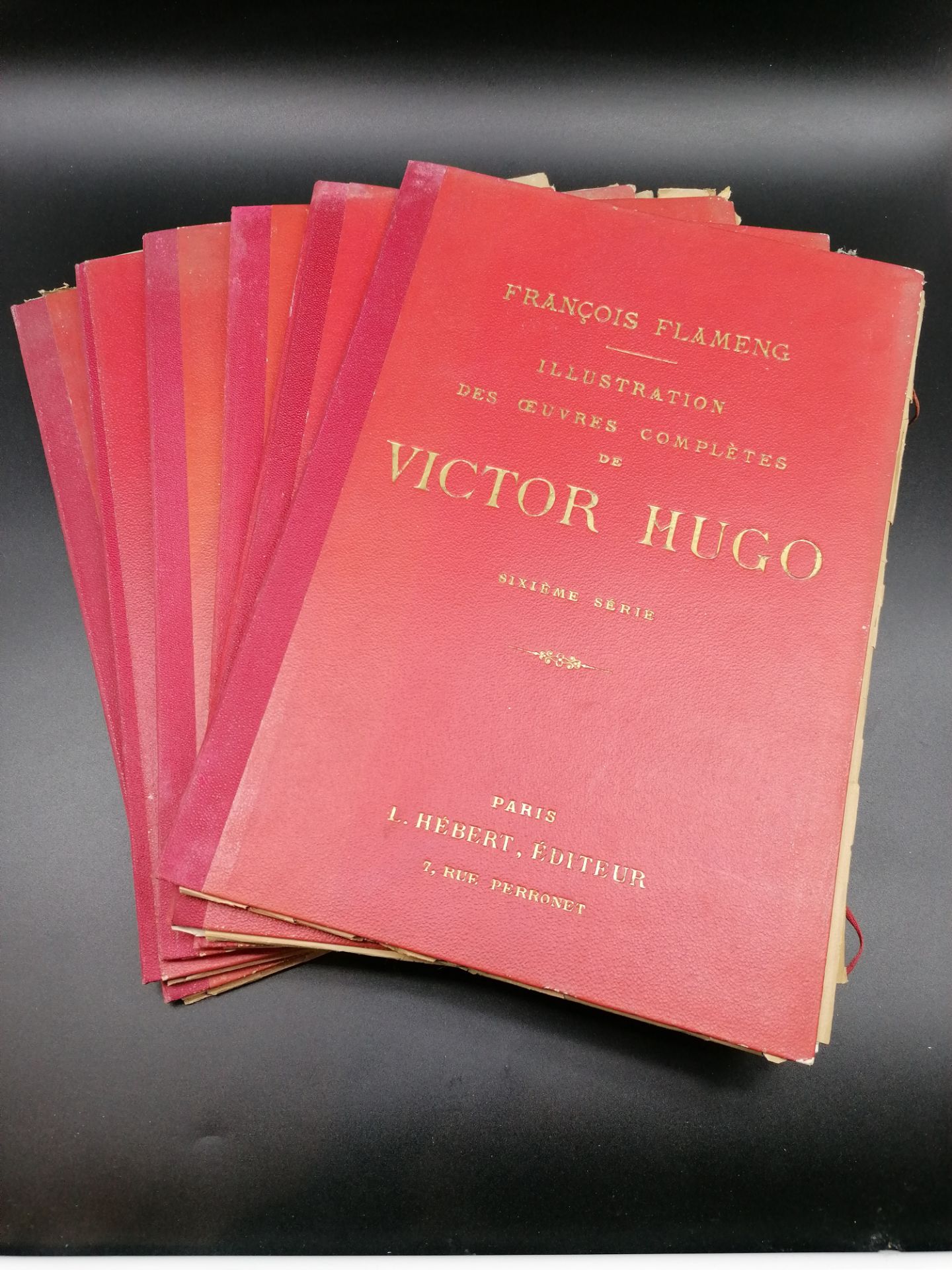 François Flameng, Illustration of the complete works by Victor Hugo, Ed. L. Hebert, Paris, s.d.6 col