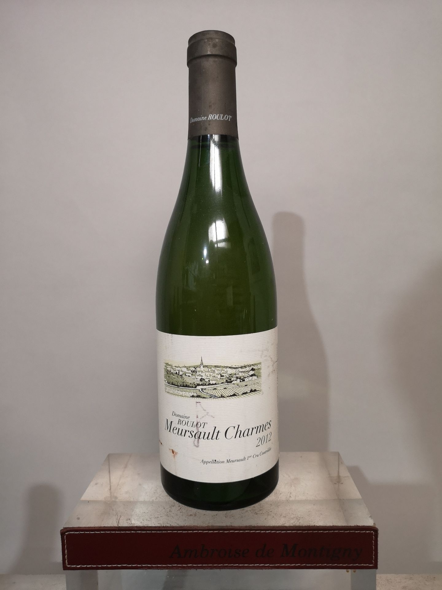 1 Bottle Meursault 1st Cru Charmes - Roulot 2012.Slightly stained label.