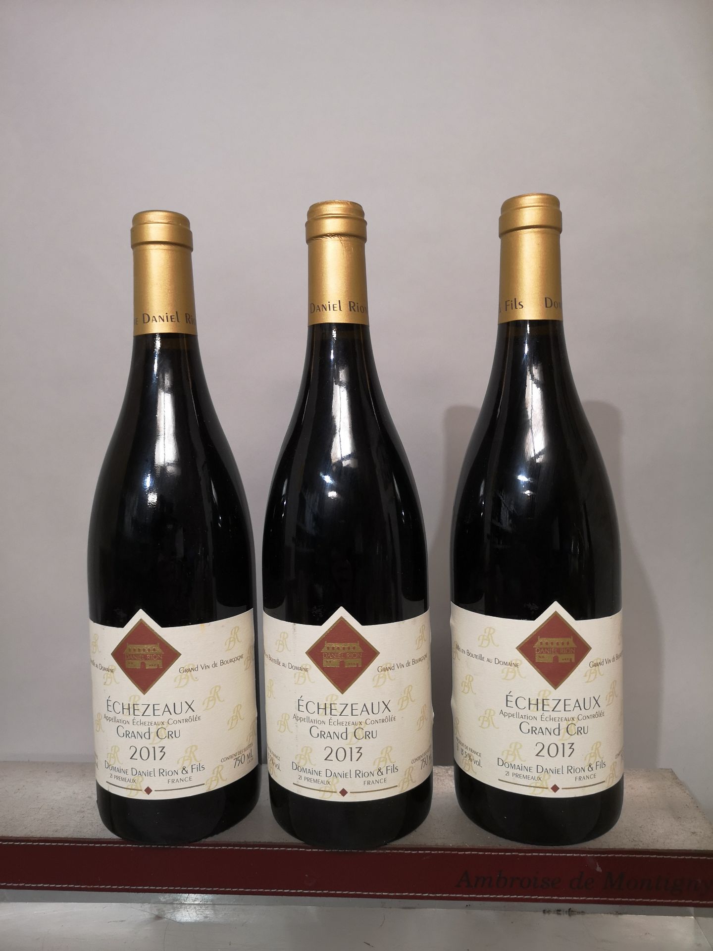 3 bottles Echezeaux Grand Cru - Daniel Rion & Fils 2013.