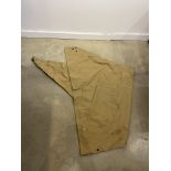 German tent canvas.Sand color.Germany Second World War era.