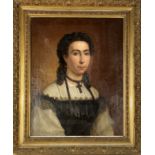 Victor Delacroix (1842-?)Portrait of lady in the rosary.Oil on canvas.Signed at the bott