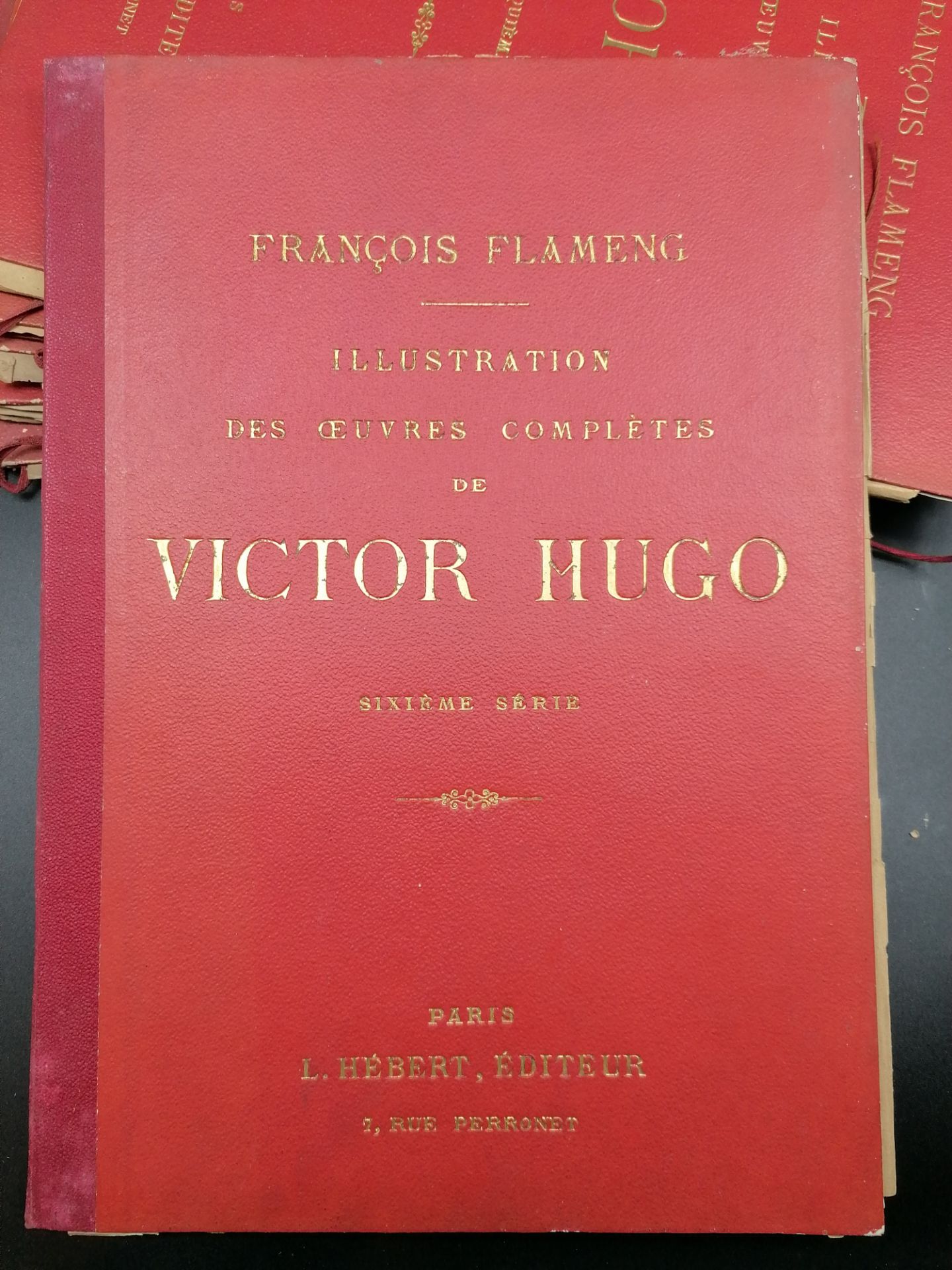 François Flameng, Illustration of the complete works by Victor Hugo, Ed. L. Hebert, Paris, s.d.6 col - Bild 2 aus 9