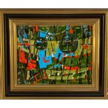 Pierre Maitre (1927-2022)Abstract compositionOil on panelSigned on the reverse and marke